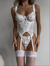 Delicate Floral Set with Stockings